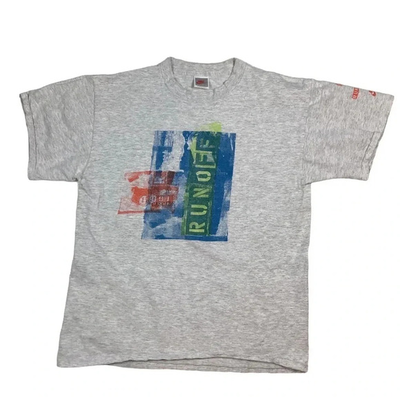 Vintage 1991 Nike Cascade Runoff Single stitch T-shirt​ - Picture 1 of 7